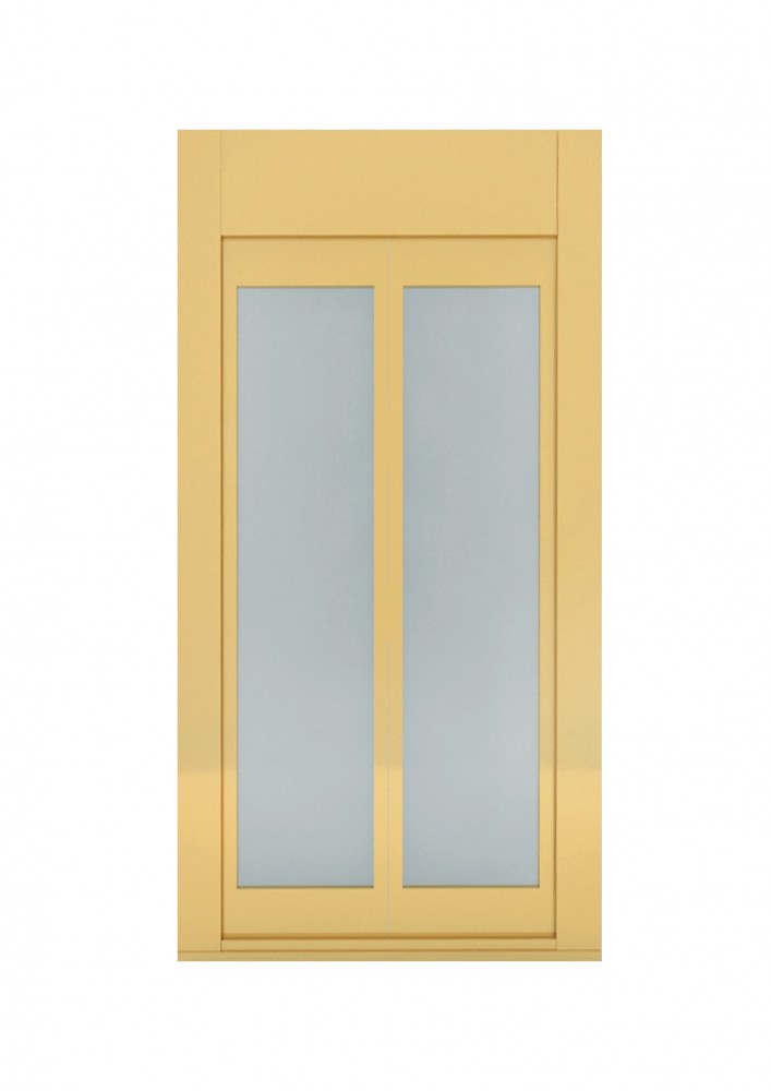 2 Panel Merkezi Camlı Kapı