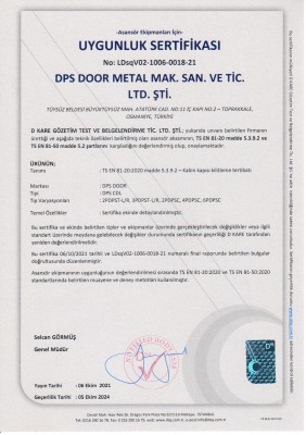 81-20 UYGUNLUK BELGESİ