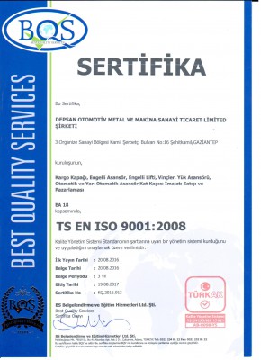 TS EN ISO 9001:2008