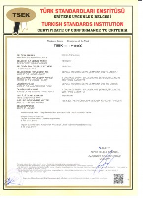 KALITE UYGUNLUK BELGESI